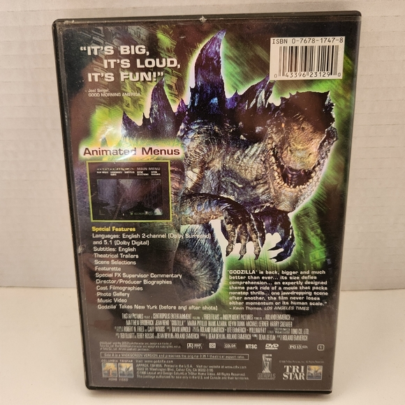 🎬Godzilla DVD Movie - Picture 4 of 4
